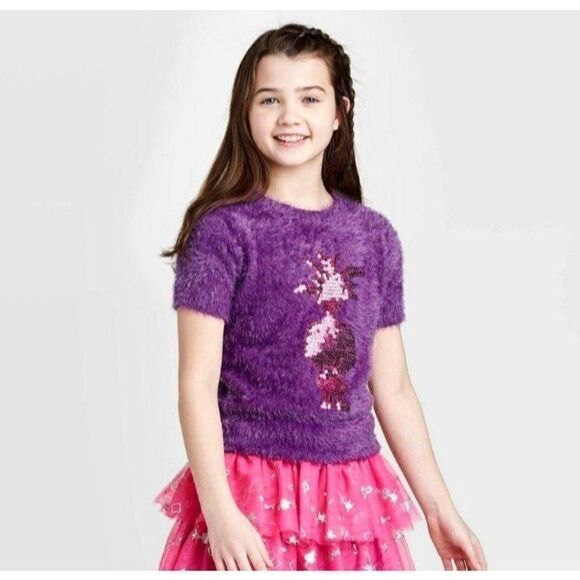 Girls' Short Sleeve Poppy Sweater - XS, XL - Picture 3 of 6